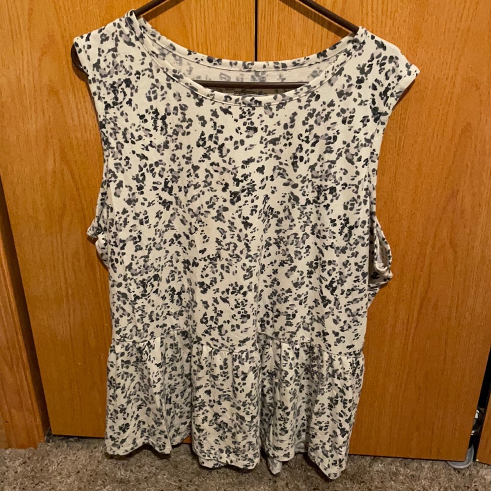 Lane Bryant Dropped Peplum Waist Tank Sz 18/20 2x